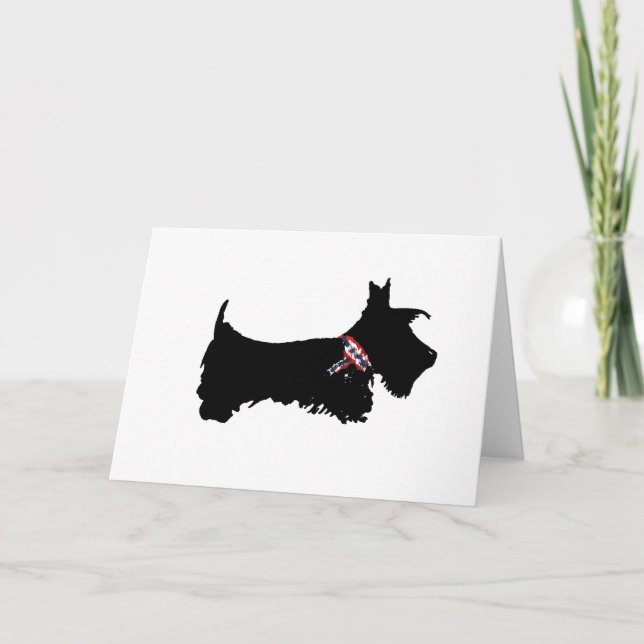 Carte de voeux Scottie Dog (Devant)