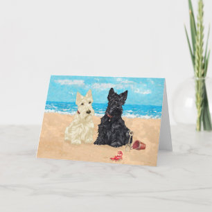 Carte de vœux Scottish Terrier