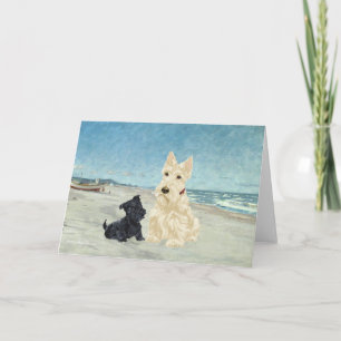 Carte de vœux Scottish Terrier