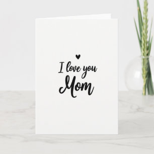 Carte de vœux scriptée 'Je t'aime maman'