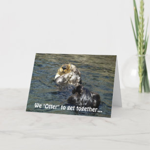 Carte de voeux Sea Otter