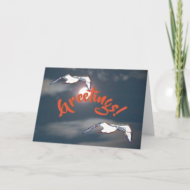 Carte de voeux - Seagull Salutation (Devant)