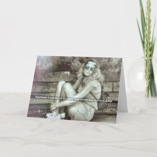 Carte de voeux SÉRIEUSEMENT (Devant)