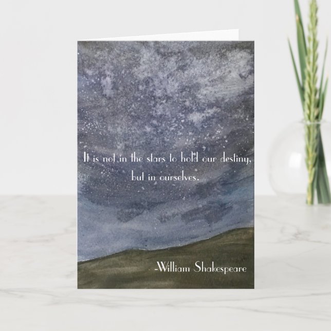 Carte de voeux Shakespeare (Devant)