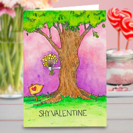 Carte de voeux Shy Valentine par Nicole Janes