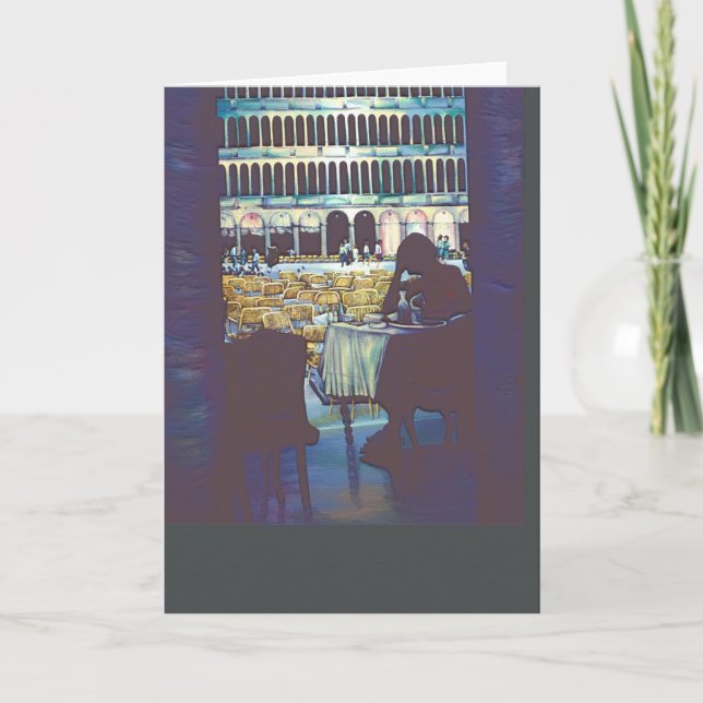 Carte de voeux Silhouette de Saint-Marc (Devant)