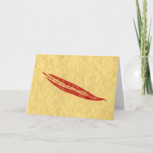 Carte de voeux "Simple Willow" Country Road (Devant)