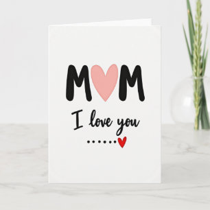Carte de voeux sincère pour maman