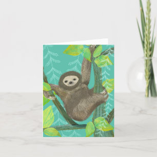 Carte de voeux Sloth BLANK