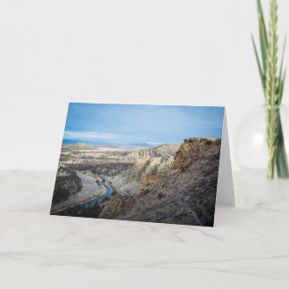 Carte de voeux Smith Rock Canyon (vide)