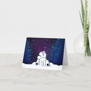 Carte de voeux Snow Sploot Westie