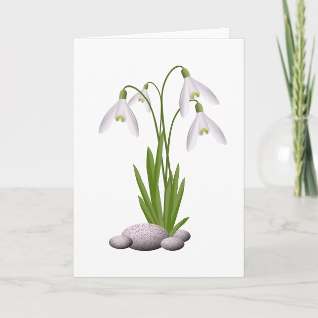 Carte de voeux Snowdrops (Devant)