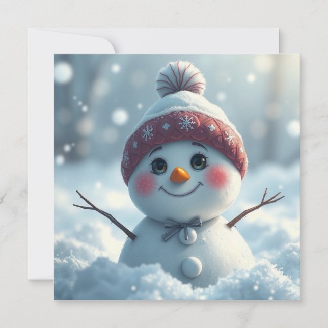 Carte de voeux Snowman (Devant)