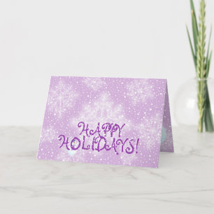 Carte de voeux Snowman et Snowflakes