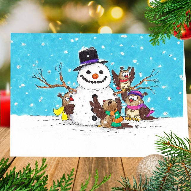 Carte de voeux SNOWMAN par Nicole Janes (Créateur téléchargé)