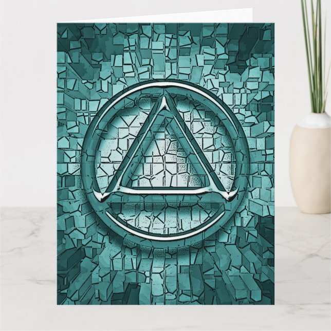 Carte de voeux Sober Sobriety Recovery (Devant)