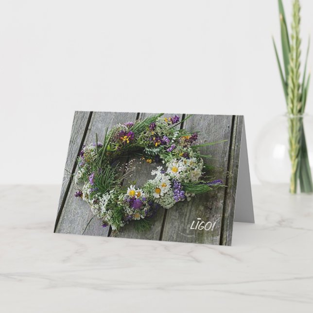 Carte de voeux solstice d'été (Devant)