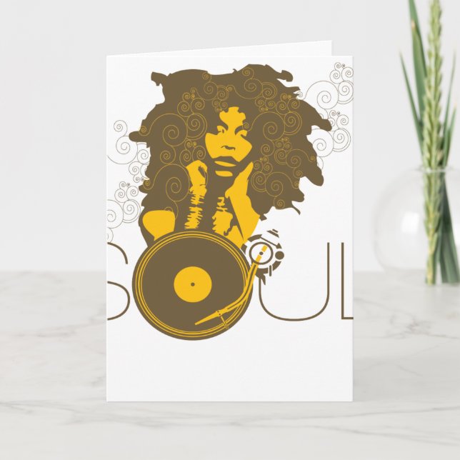 Carte de voeux Soul Music (Devant)