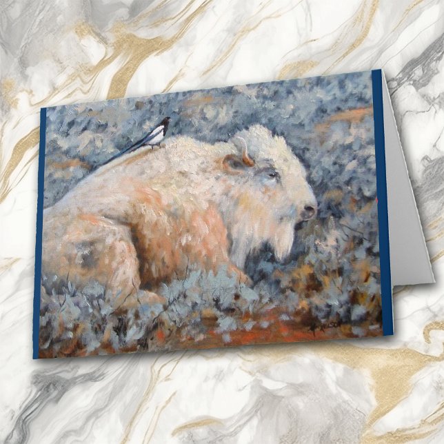 Carte de voeux Spirituelle White Buffalo Fine Art (Créateur téléchargé)