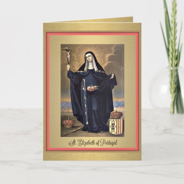 Carte de voeux St. Elizabeth du Portugal (Devant)