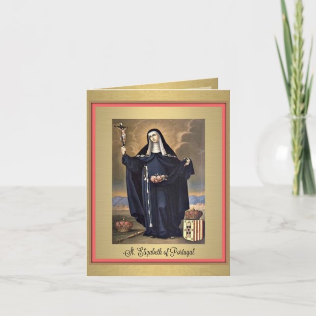 Carte de voeux St. Elizabeth du Portugal (Devant)