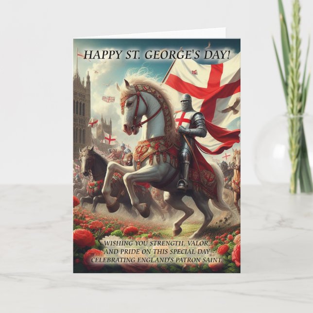 Carte de voeux St. George's Day (Devant)