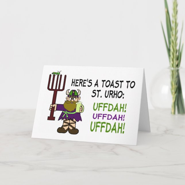 Carte de voeux St. Urho's Day Toast (Devant)