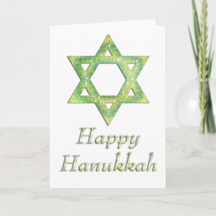 Carte de voeux Star of David Happy Hanoukka 17