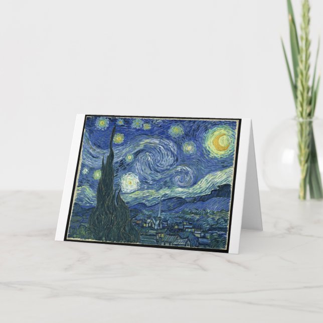 Carte de voeux Starry Night (Devant)