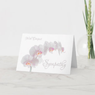 Carte de voeux Subtil Orchid Sympathy