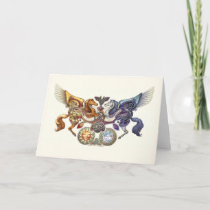 Carte de voeux Sun Horse, Moon Horse