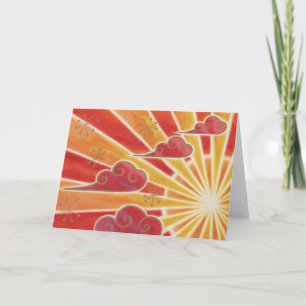 Carte de voeux Sunset