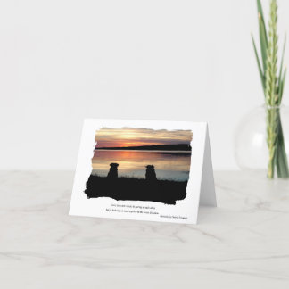 Carte de voeux Sunset