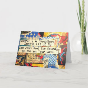 Carte de voeux Super Hero