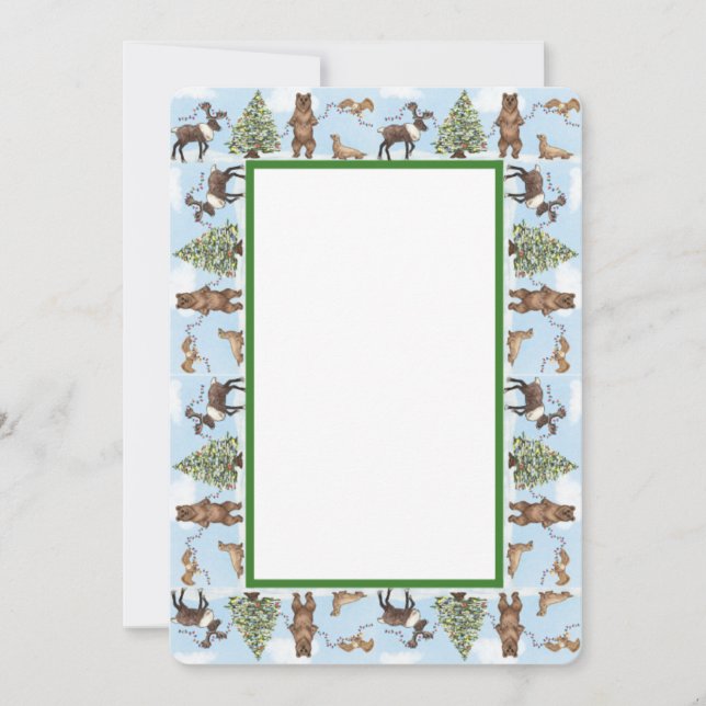 Carte de vœux sur le thème de l'Alaska (Devant)