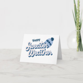 Carte de vœux Sweater Weather