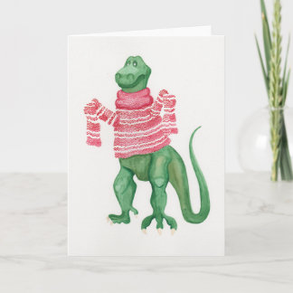 Carte de voeux Sweatersaurus-Rex