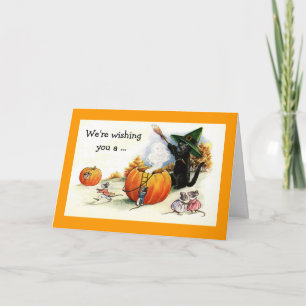 Carte de voeux Sweet Vintage Halloween