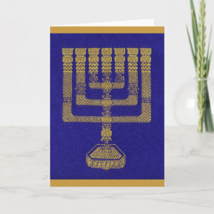 Carte de voeux Temple Menorah