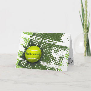 Carte de voeux Tennis Design