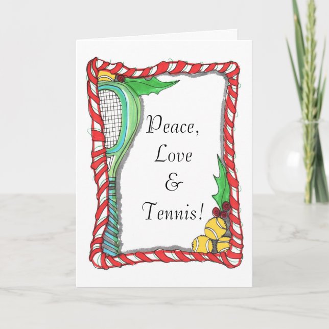 Carte de voeux - Tennis Sucre de canne (Devant)
