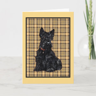 Carte de vœux Terrier Écossais