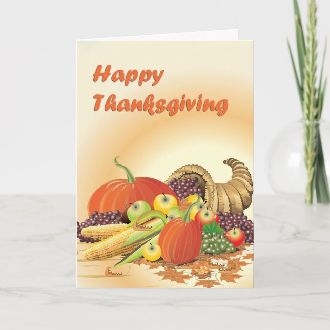 Carte de voeux Thanksgiving (Devant)
