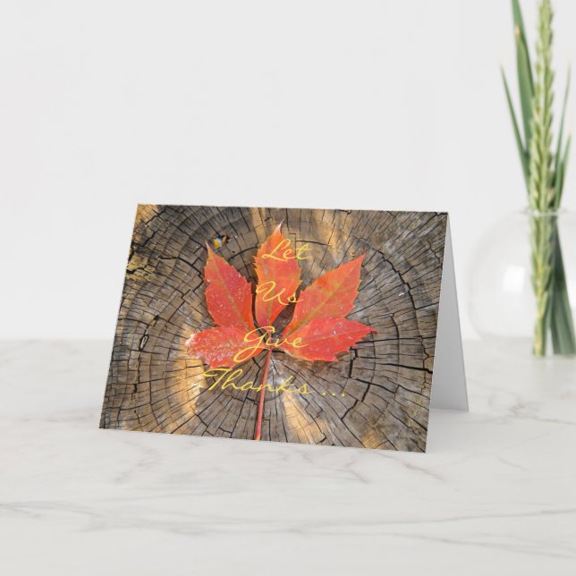 Carte de voeux - Thanksgiving - (Devant)