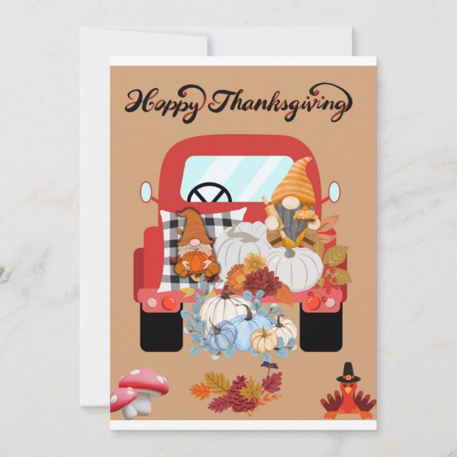 Carte de voeux Thanksgiving (Devant)