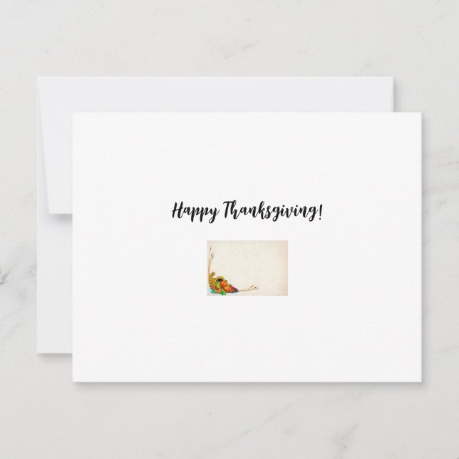 Carte de voeux Thanksgiving (Devant)