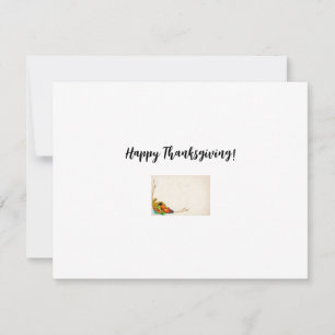 Carte de voeux Thanksgiving