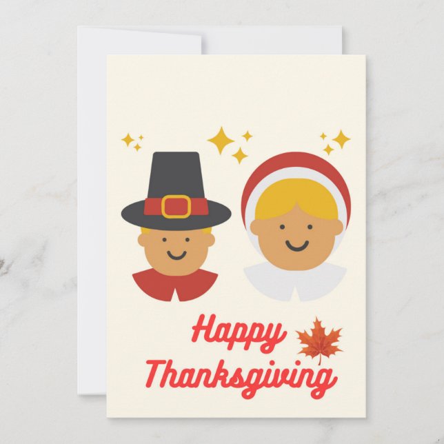 Carte de voeux Thanksgiving (Devant)