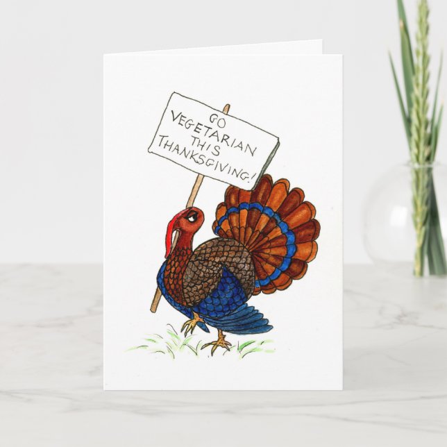 Carte de voeux Thanksgiving Turkey (Devant)