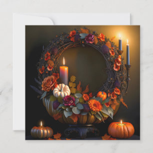 Carte de voeux Thanksgiving Wreath